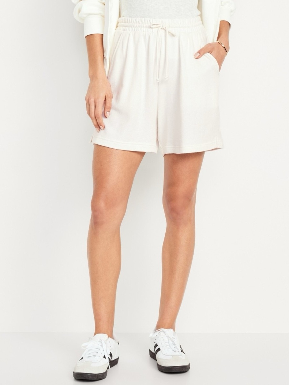 Old Navy Extra High-Waisted Terry Shorts - - 5-inch inseam